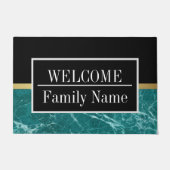 Modern Elegant Marble Welkom Deurmat (Voorkant)