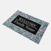 Modern Elegant Marble Welkom Deurmat (Schuin)