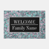 Modern Elegant Marble Welkom Deurmat (Voorkant)