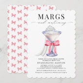 Modern Elegant Margs en Matrimony Vrijgezellenfees Kaart (Voorkant / Achterkant)