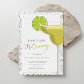 Modern Elegant Margs en Matrimony Vrijgezellenfees Kaart