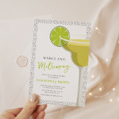 Modern Elegant Margs en Matrimony Vrijgezellenfees Kaart