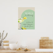 Modern Elegant Margs en Matrimony Vrijgezellenfees Poster (Keuken)