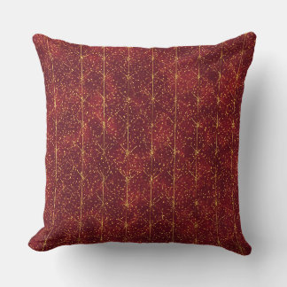 Modern,Elegant ,Maroon Gold Pattern  Kussen