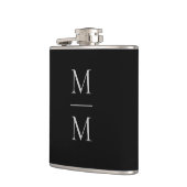 Modern elegant Masculine Simple Classic Monogram Heupfles (Links)