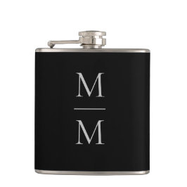 Modern elegant Masculine Simple Classic Monogram Heupfles