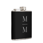 Modern elegant Masculine Simple Classic Monogram Heupfles (Rechts)