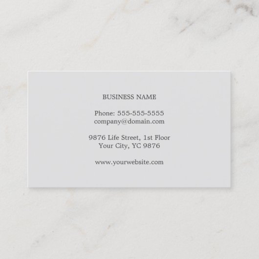 Modern Elegant Medical Doctor Gezondheidszorg Visitekaartje (Achterkant)