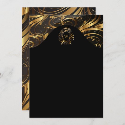 Modern Elegant Menu of Uitnodigingen (Voorkant / Achterkant)