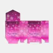 Modern Elegant Merry Feestdagen Bedankdoosjes (Uitgevouwen)