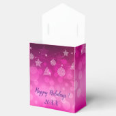 Modern Elegant Merry Feestdagen Bedankdoosjes (Geopend)