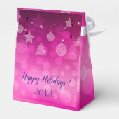 Modern Elegant Merry Feestdagen Bedankdoosjes (Achterkant)