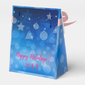 Modern Elegant Merry Feestdagen Bedankdoosjes (Achterkant)