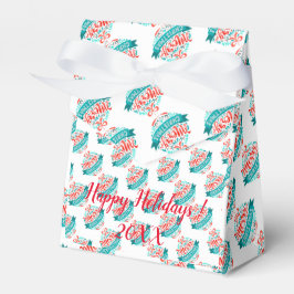 Modern Elegant Merry Feestdagen Bedankdoosjes