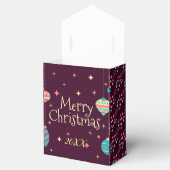 Modern Elegant Merry Feestdagen Bedankdoosjes (Geopend)