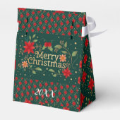 Modern Elegant Merry Feestdagen Bedankdoosjes (Achterkant)