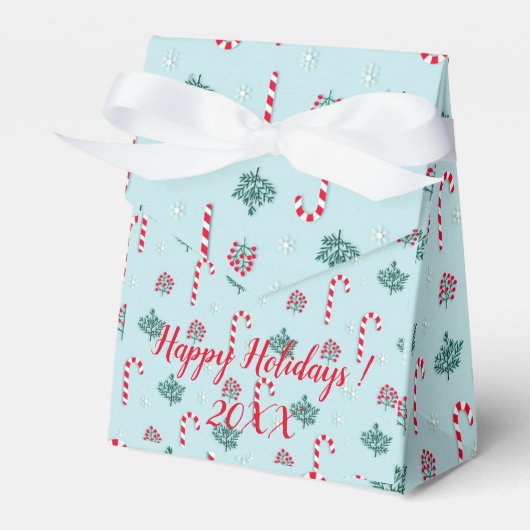 Modern Elegant Merry Feestdagen Bedankdoosjes (Voorkant Zijde)