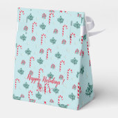 Modern Elegant Merry Feestdagen Bedankdoosjes (Achterkant)