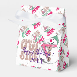 Modern Elegant Merry Feestdagen Bedankdoosjes