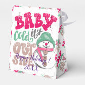 Modern Elegant Merry Feestdagen Bedankdoosjes (Achterkant)