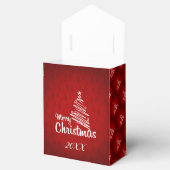 Modern Elegant Merry Feestdagen Bedankdoosjes (Geopend)