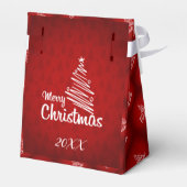 Modern Elegant Merry Feestdagen Bedankdoosjes (Achterkant)