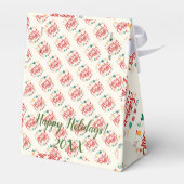 Modern Elegant Merry Feestdagen Bedankdoosjes (Achterkant)