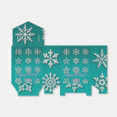 Modern Elegant Merry Feestdagen Bedankdoosjes (Uitgevouwen)