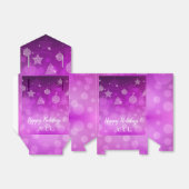 Modern Elegant Merry Feestdagen Bedankdoosjes (Uitgevouwen)