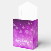 Modern Elegant Merry Feestdagen Bedankdoosjes (Geopend)