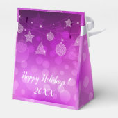 Modern Elegant Merry Feestdagen Bedankdoosjes (Achterkant)