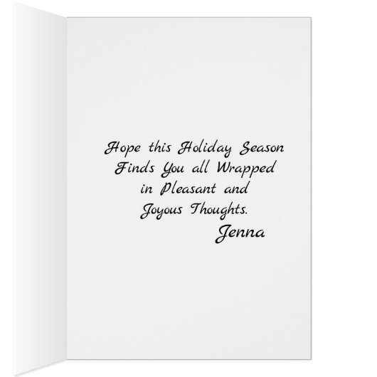 Modern Elegant Merry Kerstmis (Binnen (Rechts))