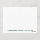 Modern Elegant Merry Kerstmis Briefkaart (Achterkant)