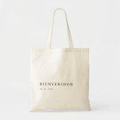 Modern Elegant Mexico Welkom bruiloft Tote Bag (Voorkant)