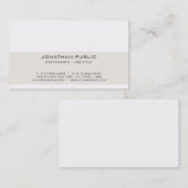 Modern Elegant Minimaal Gewoon Professioneel Ontwe Visitekaartje (Voorkant / Achterkant)