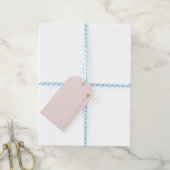 Modern Elegant Minimaal Gouden Pastel Roze Dank u Cadeaulabel (Met Touw)