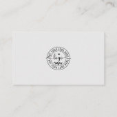 Modern Elegant Minimal Black And Grey Visitekaartje (Achterkant)