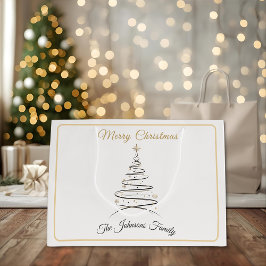 Modern Elegant Minimal Christmas Tree  Groot Cadeauzakje