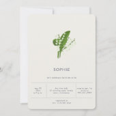 Modern Elegant Minimal Lily Valley Vrijgezellenfee Kaart (Voorkant)