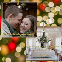 Modern Elegant Minimal Script Quote Mistletoe Gold