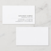 Modern Elegant Minimal Template Signature UV Gloss Visitekaartje (Voorkant / Achterkant)