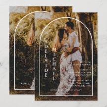 Modern Elegant Minimalist Arch 2 Foto Wedding