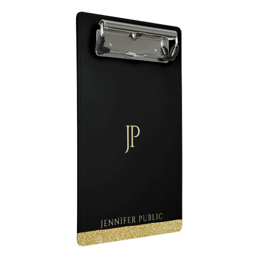 Modern Elegant Minimalist Design Trendy Monogram Mini Klembord (Schuin)