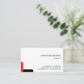 Modern Elegant Minimalist Design Trendy Plain Visitekaartje (Staand voorkant)