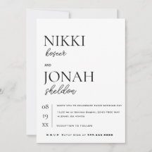 Modern Elegant Minimalist en Clean Wedding