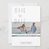 Modern Elegant Minimalist Photo Couple Wedding (Voorkant)