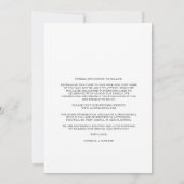 Modern Elegant Minimalist Photo Couple Wedding (Achterkant)