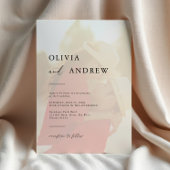 Modern Elegant Minimalist Photo Wedding Invitation Kaart