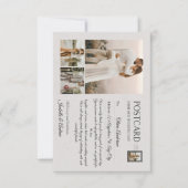 Modern Elegant Minimalist Photo Wedding RSVP Kaartje (Voorkant)