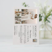 Modern Elegant Minimalist Photo Wedding RSVP Kaartje (Staand voorkant)